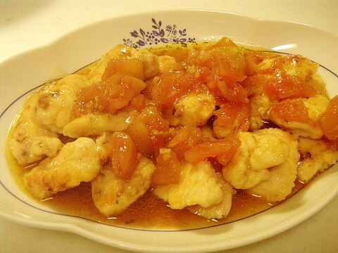 鶏むね肉で★トマトマリネチキン